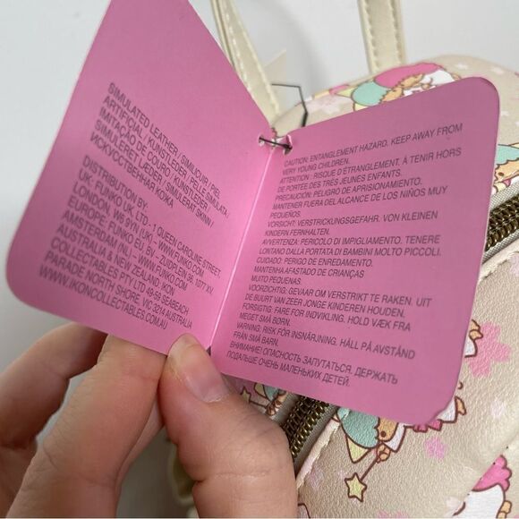 NEW Loungefly‎ Sanrio Little Twin Stars Mini Backpack Rare Hard to Find Print main image 8